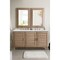 James Martin Vanities Portland 60in Double Vanity Whitewashed Walnut w/ 3 CM Ethereal Noctis Quartz Top 620-V60D-WW-3ENC - alternate 5